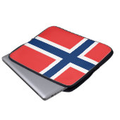 ノルウェー国旗 ラップトップスリーブ (正面下部)