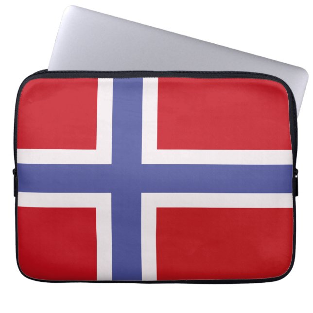 ノルウェー国旗 ラップトップスリーブ (正面)