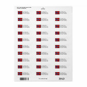 ノルウェー国旗 ラベル (フルシート)