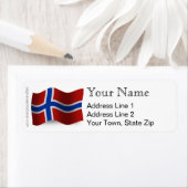 ノルウェー国旗 ラベル (インサイチュ)