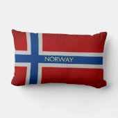 ノルウェー国旗 ランバークッション (裏面)