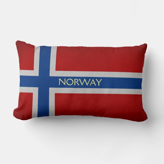 ノルウェー国旗 ランバークッション (正面)