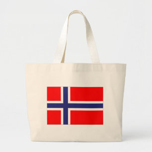 ノルウェー国旗 ラージトートバッグ