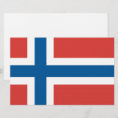 ノルウェー国旗 便箋 (正面/裏面)