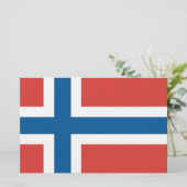 ノルウェー国旗 便箋 (スタンド正面)