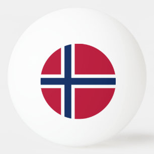 ノルウェー国旗 卓球ボール