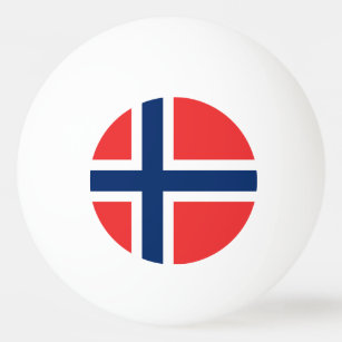 ノルウェー国旗 卓球ボール