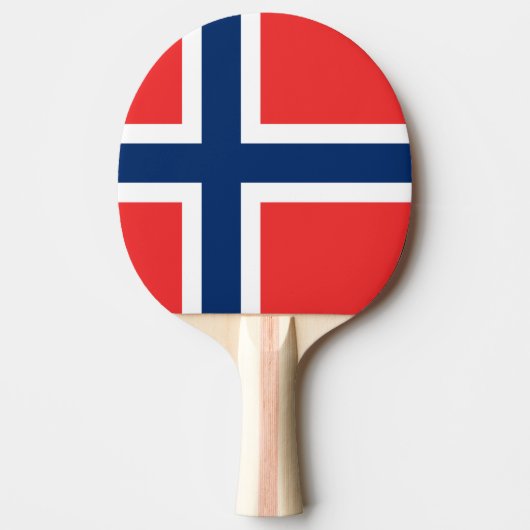ノルウェー国旗 卓球ラケット (正面)