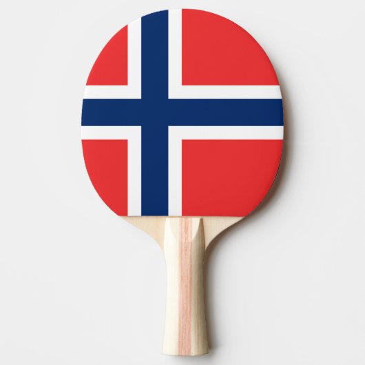 ノルウェー国旗 卓球ラケット (正面)