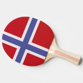 ノルウェー国旗 卓球ラケット (横)