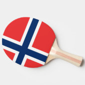 ノルウェー国旗 卓球ラケット (横)