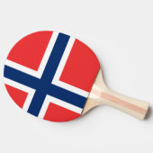 ノルウェー国旗 卓球ラケット (横)