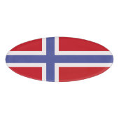 ノルウェー国旗 名札 (正面)