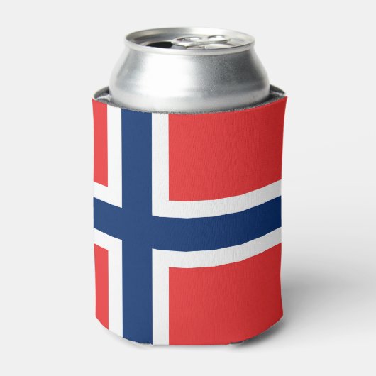 ノルウェー国旗 缶クーラー (缶正面)