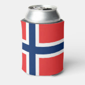 ノルウェー国旗 缶クーラー (缶裏面)