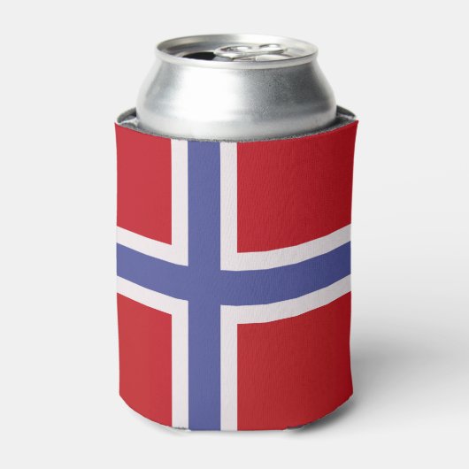 ノルウェー国旗 缶クーラー (缶正面)