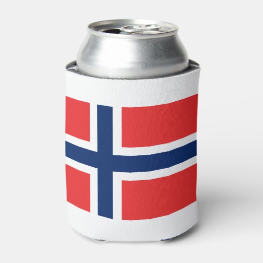 ノルウェー国旗 缶クーラー (缶正面)