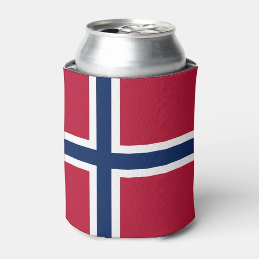 ノルウェー国旗 缶クーラー (缶正面)