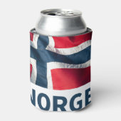 ノルウェー国旗 缶クーラー (缶正面)