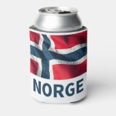 ノルウェー国旗 缶クーラー (缶裏面)