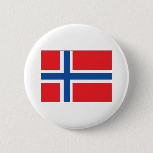 ノルウェー国旗 缶バッジ (正面)