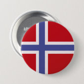 ノルウェー国旗 缶バッジ (正面&裏面)