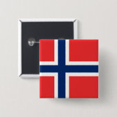 ノルウェー国旗 缶バッジ (正面&裏面)