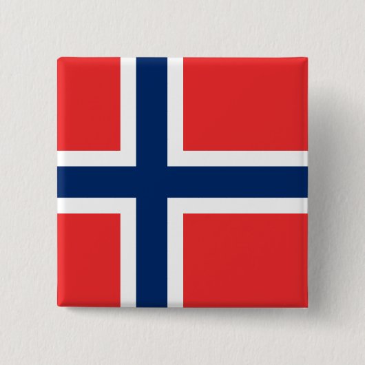 ノルウェー国旗 缶バッジ (正面)