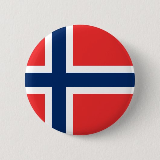 ノルウェー国旗 缶バッジ (正面)