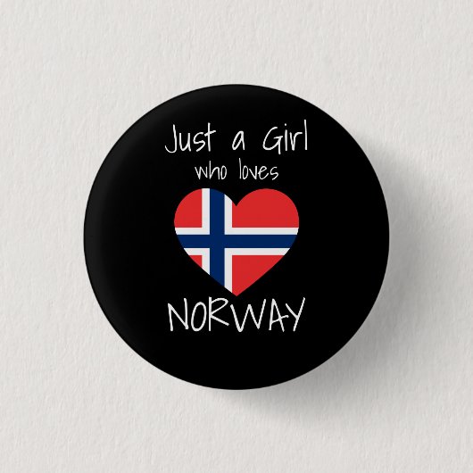 ノルウェー国旗 缶バッジ (正面)