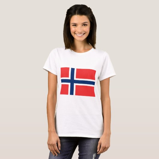 ノルウェー国旗 Tシャツ (正面フル)