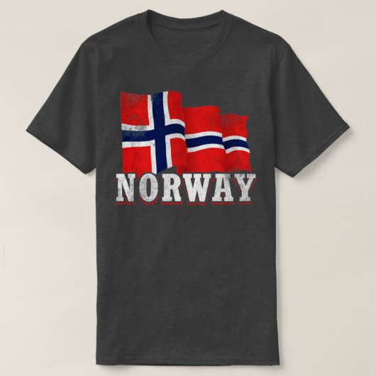 ノルウェー国旗 Tシャツ (デザイン正面)