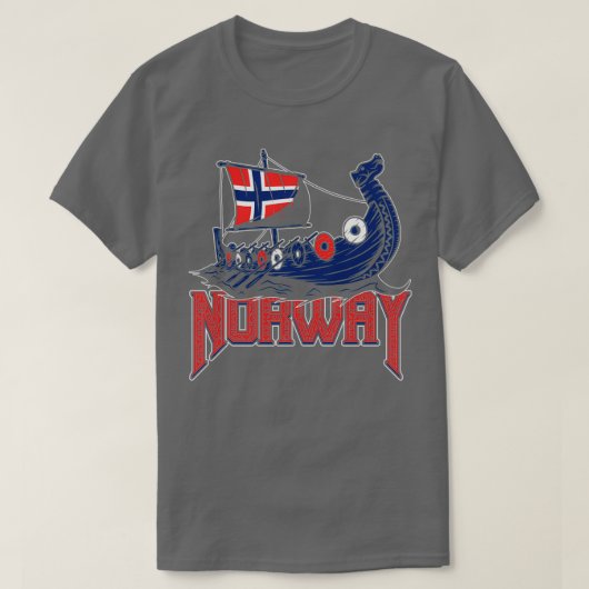 ノルウェー国旗 Tシャツ (デザイン正面)