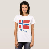 ノルウェー国旗 Tシャツ (正面フル)