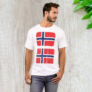 ノルウェー国旗Mens Tシャツ