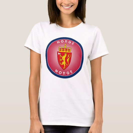 ノルウェー国章サークル Tシャツ (正面)
