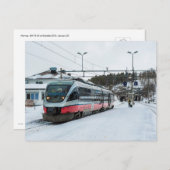 ノルウェー国鉄 BM 93型 Dombås駅 2016 ポストカード (正面/裏面)