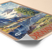 ノルウェー夏シーズン6月～9月ヴィンテージポスター ポスター (角)