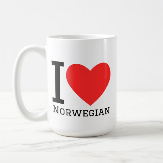 ノルウェー好き コーヒーマグカップ (左)