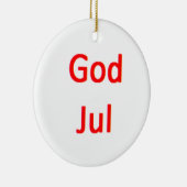 ノルウェー式良いクリスマス セラミックオーナメント (右)
