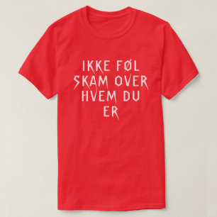 ノルウェー感じの人々を恥じない Tシャツ