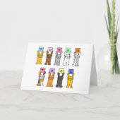 ノルウェー感謝していのトシーン猫たち カード (正面)