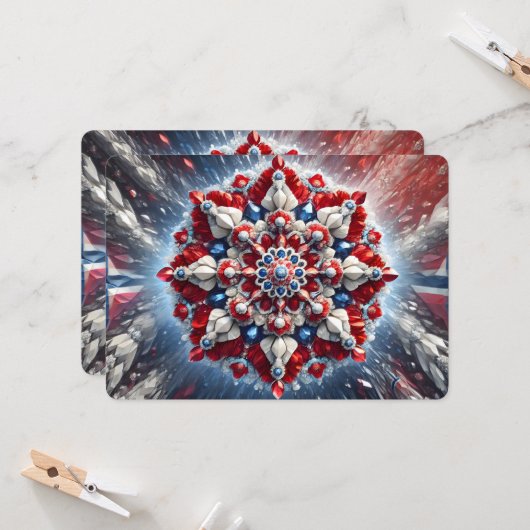 ノルウェー招待状との特別デザイン 招待状 (正面/裏面インサイチュ)