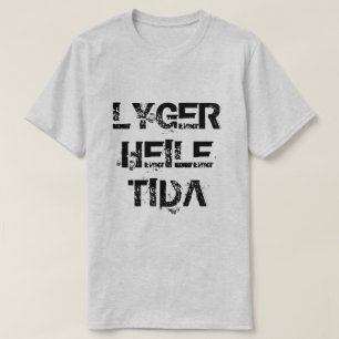 ノルウェー文字のアナグマheile tidaは常に嘘をついている tシャツ