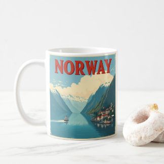 ノルウェー旅行の風光明媚な美しいを探索 コーヒーマグカップ