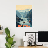 ノルウェー旅行の風光明媚な美しいを探索 ポスター (ホームオフィス)