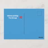 ノルウェー旅行はがき ポストカード (裏面)