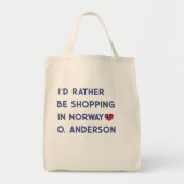 ノルウェー旅行ギフト オーダーメイド トートバッグ (正面)