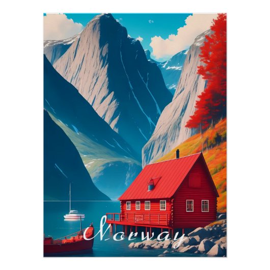 ノルウェー旅行ポスター ポスター (正面)