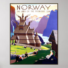 ノルウェー旅行ポスター ポスター